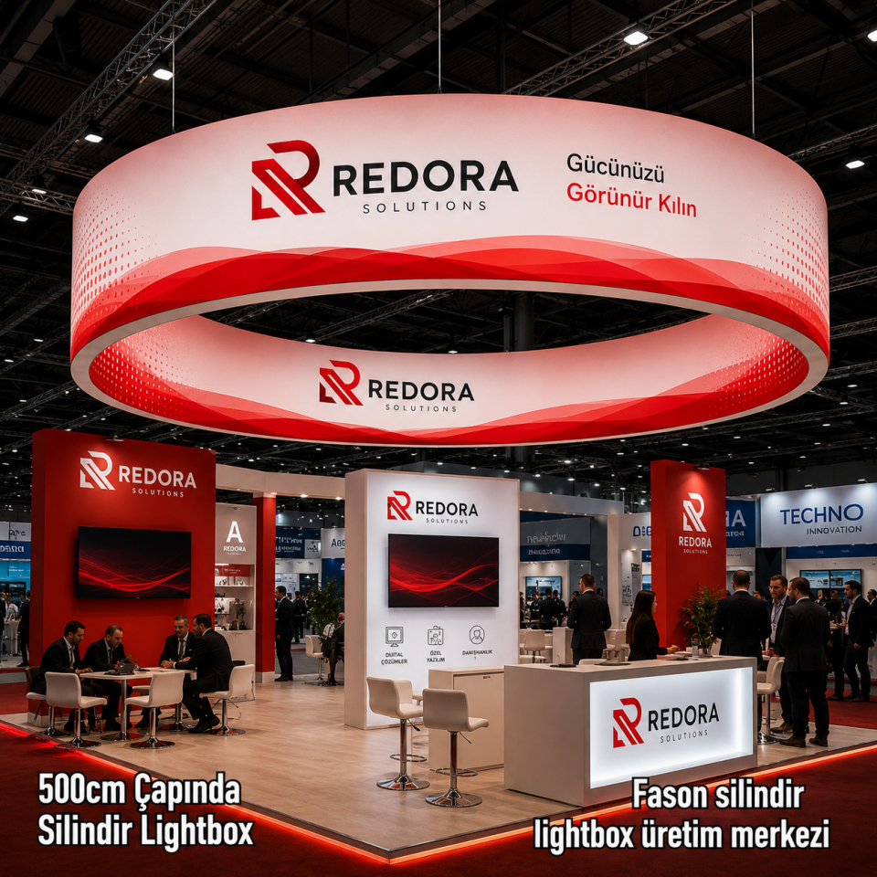 500cm Çapında Silindir Lightbox