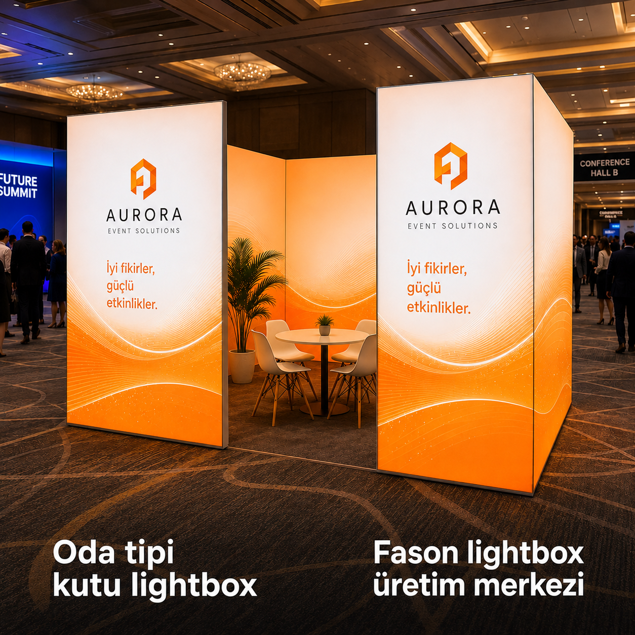 Oda Tipi Kutu Lightbox 300cm