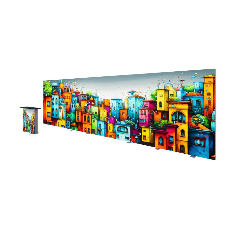 800xh225cm Düz Arka Duvar Lightbox