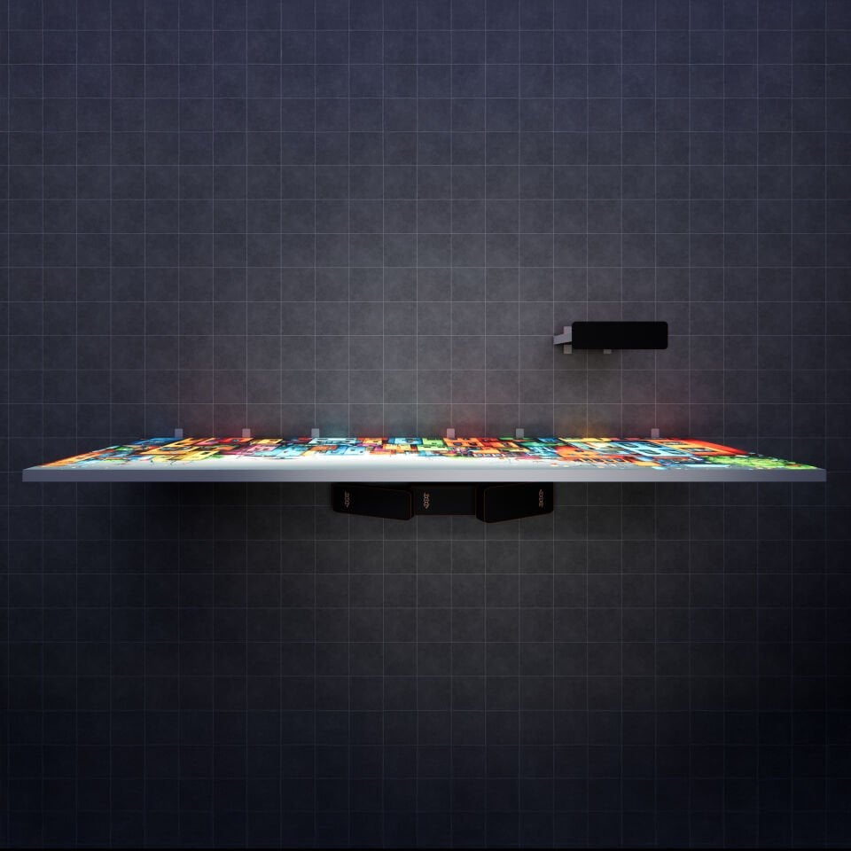 800xh225cm Düz Arka Duvar Lightbox