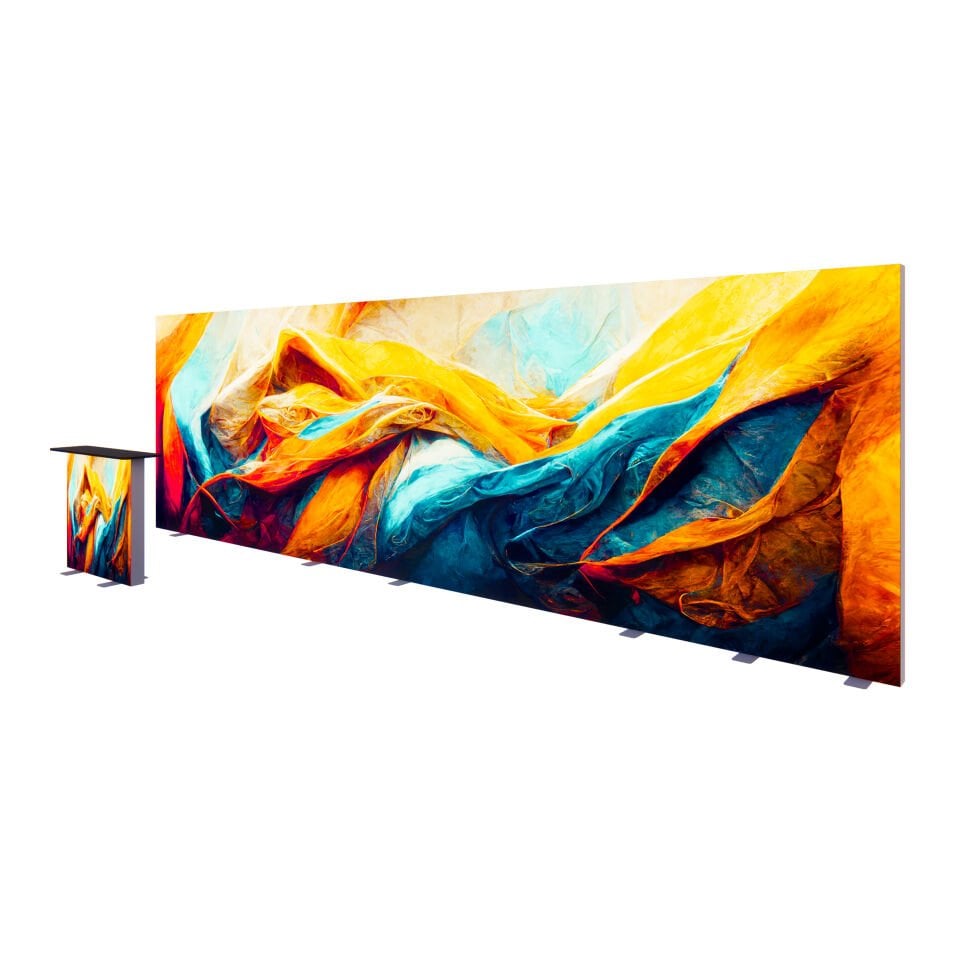 700xh225cm Düz Arka Duvar Lightbox