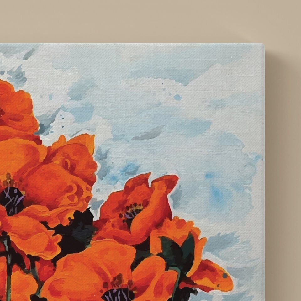 Kırmızı Gelincik Kanvas Tablo