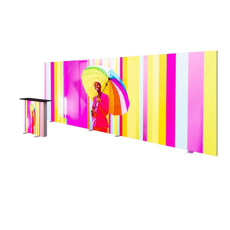 600xh225cm Düz Arka Duvar Lightbox