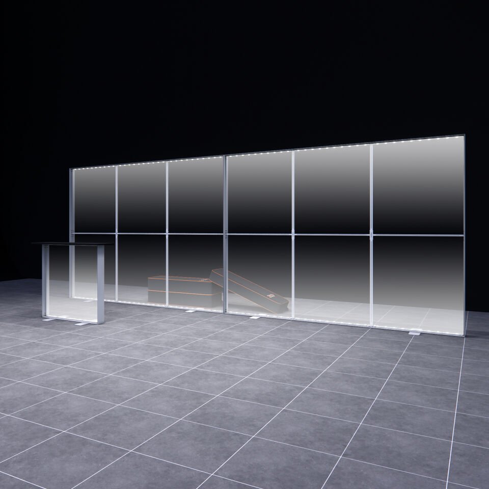 600xh225cm Düz Arka Duvar Lightbox