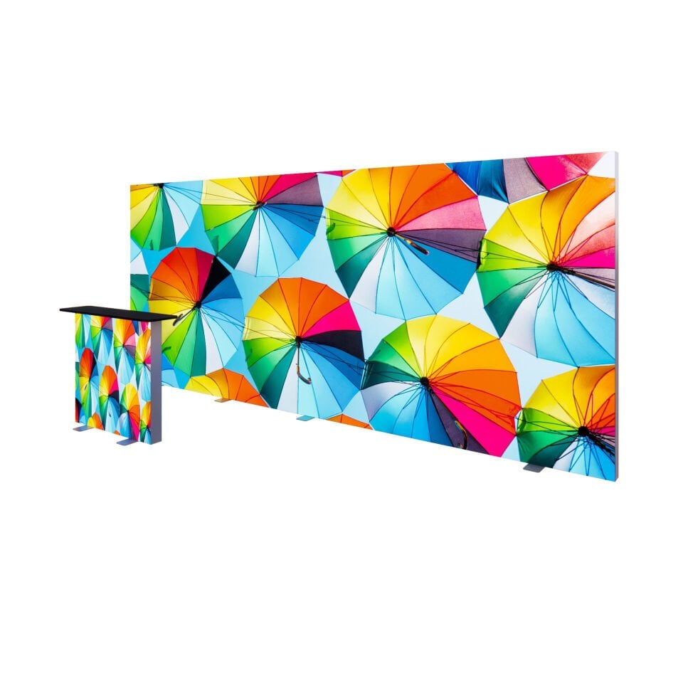 500xh225cm Düz Arka Duvar Lightbox