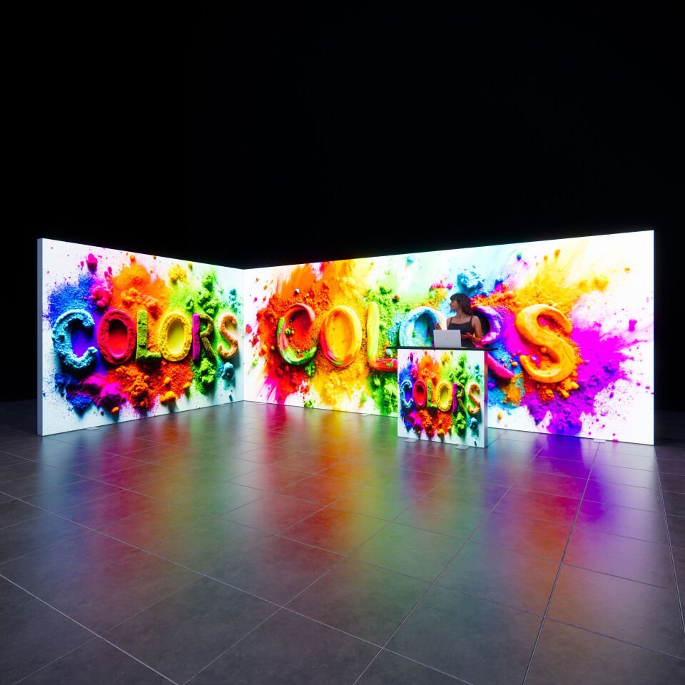 6x3m h225cm Lightbox L Stand