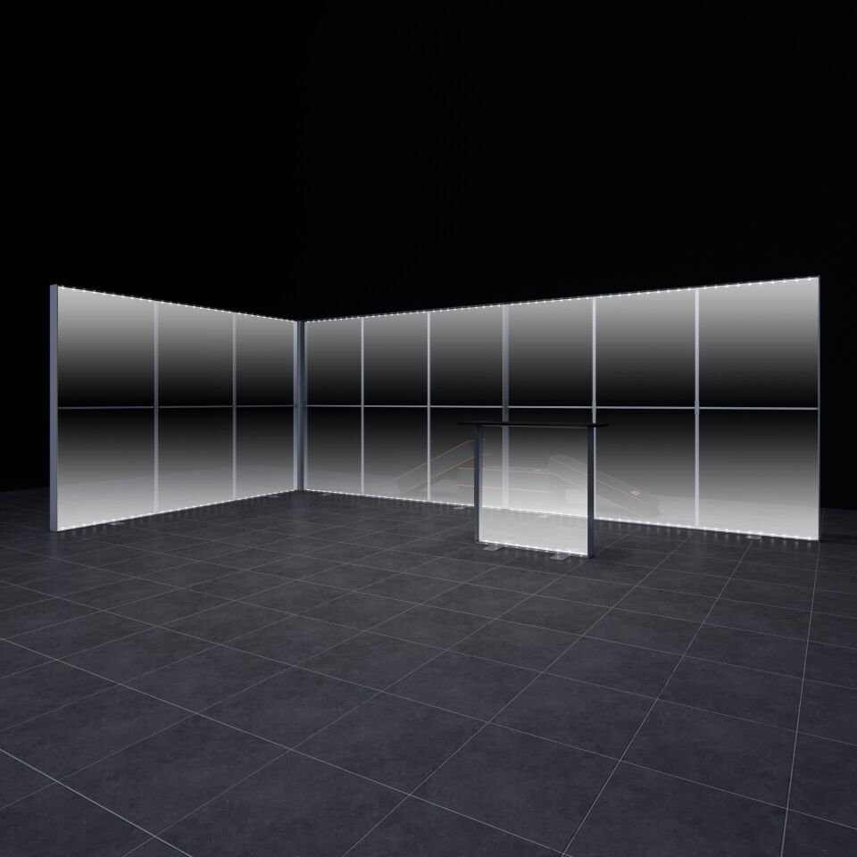 6x3m h225cm Lightbox L Stand