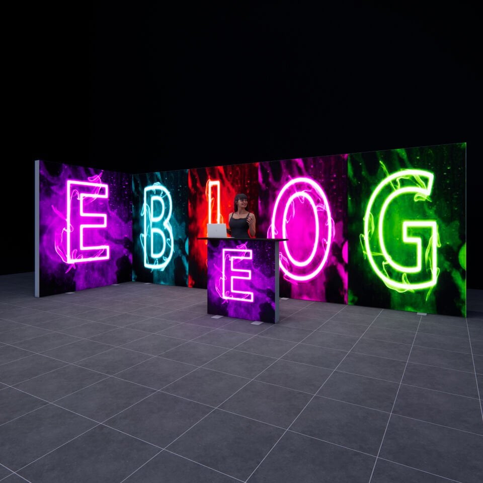 6x2m h225cm Lightbox L Stand