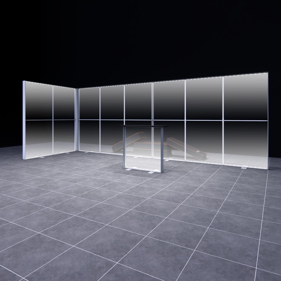 6x2m h225cm Lightbox L Stand