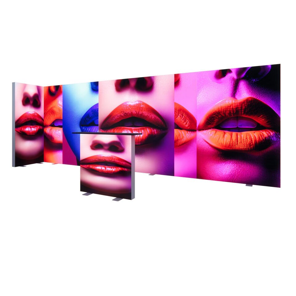 6x1m h225cm Lightbox L Stand | Reklam212