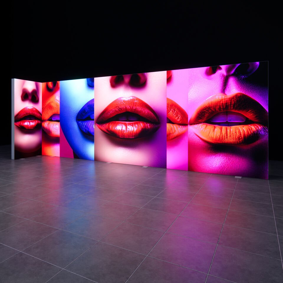 6x1m h225cm Lightbox L Stand