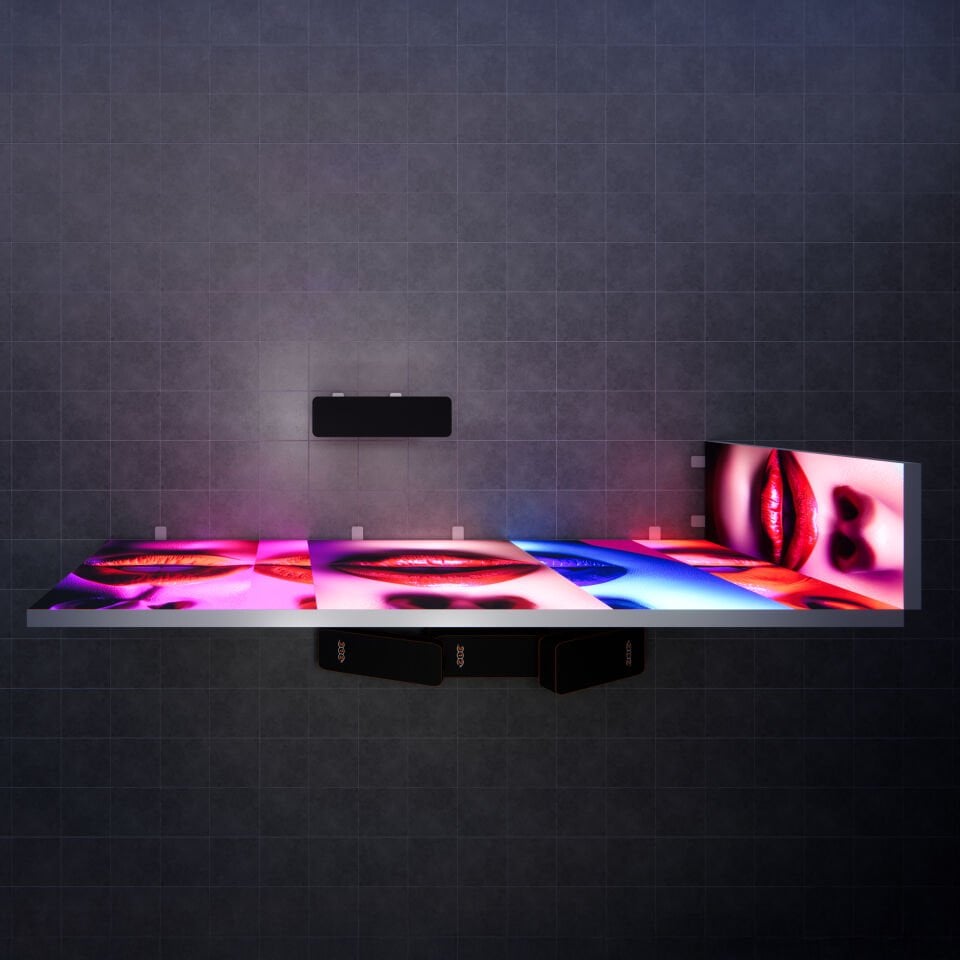 6x1m h225cm Lightbox L Stand