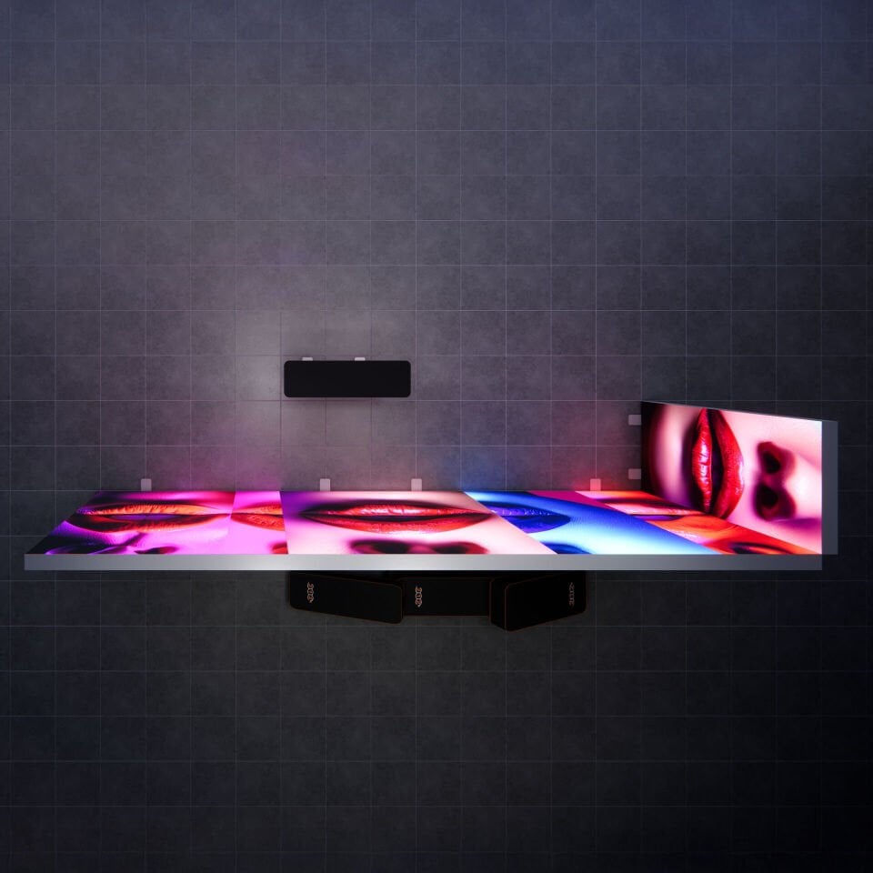 6x1m h225cm Lightbox L Stand