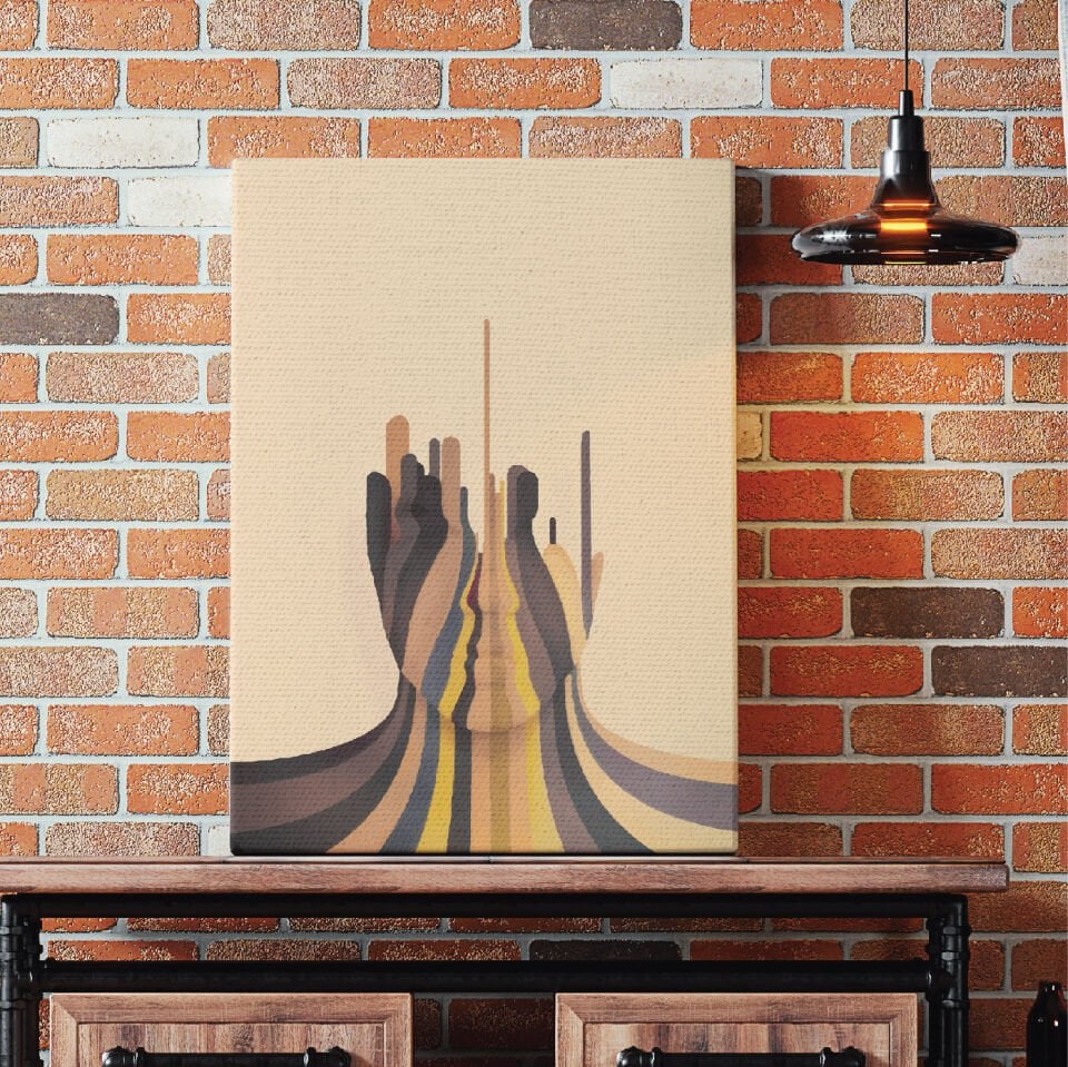 Adam Silüet Dekoratif Kanvas Tablo