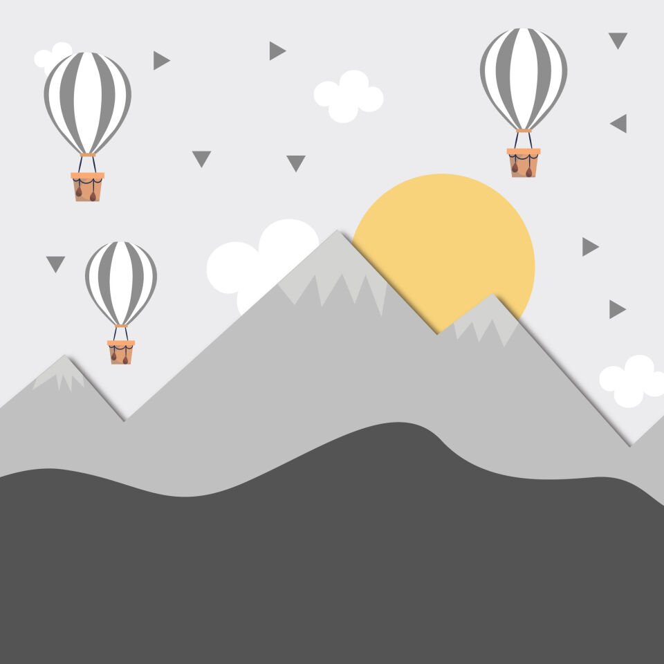 Dağ Uçan Balonlar Duvar Kağıdı