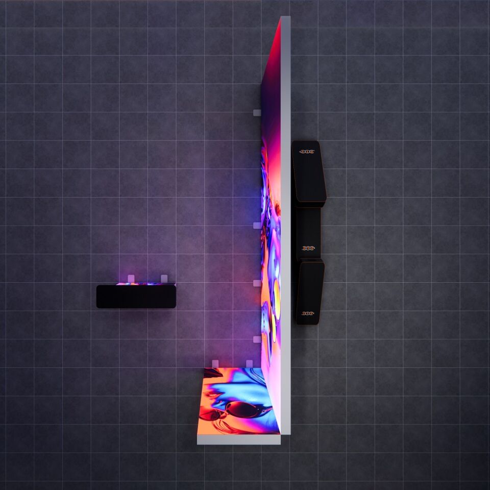 5x1m h225cm Lightbox L Stand