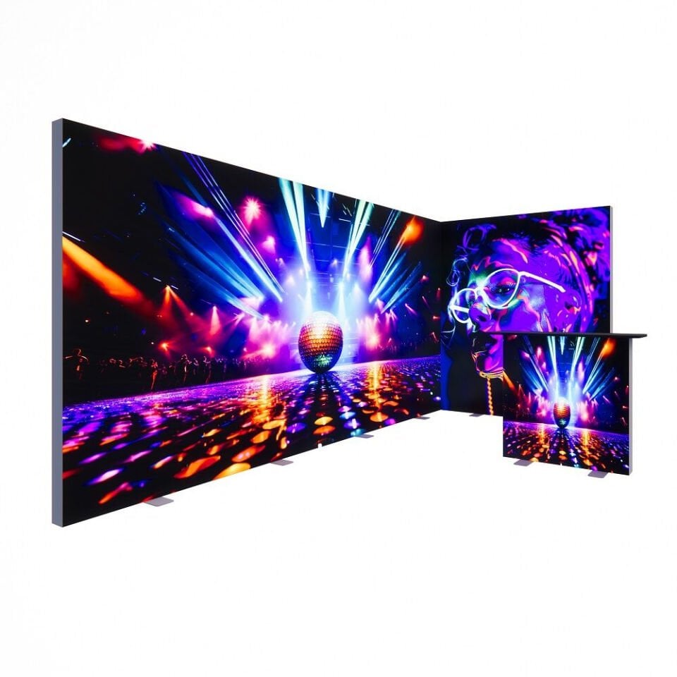 4x2m h225cm Lightbox L Stand | Reklam212