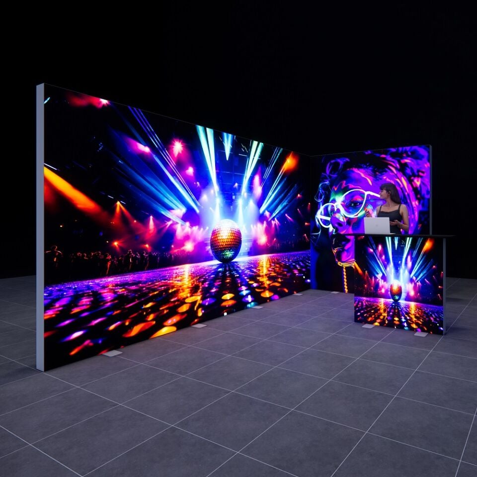 4x2m h225cm Lightbox L Stand