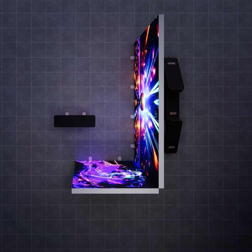 4x2m h225cm Lightbox L Stand