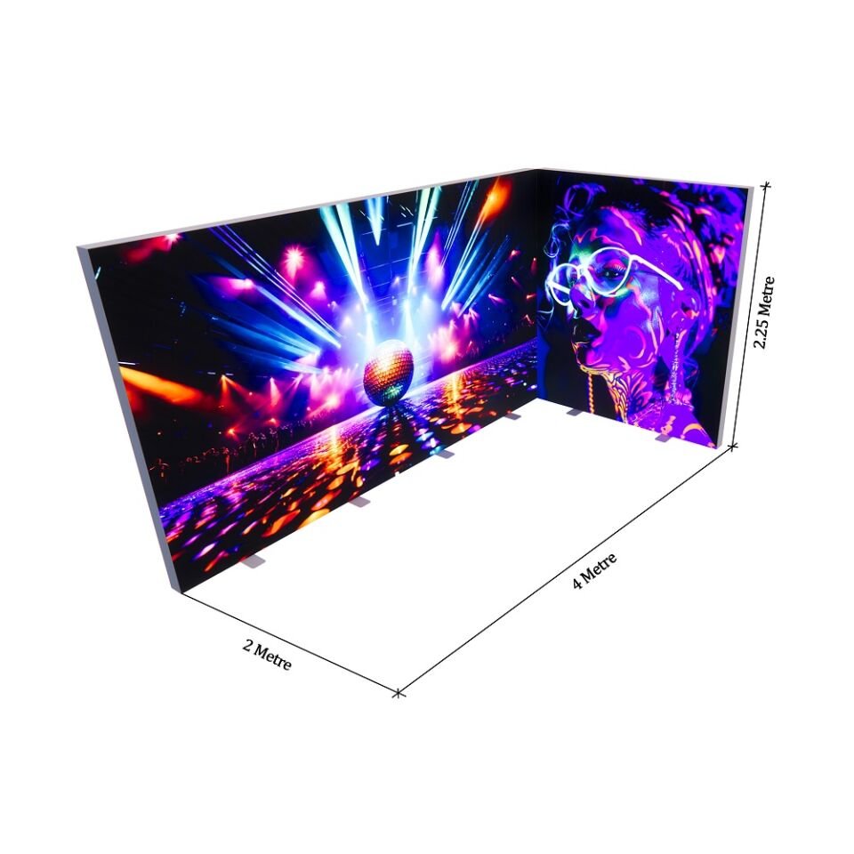4x2m h225cm Lightbox L Stand