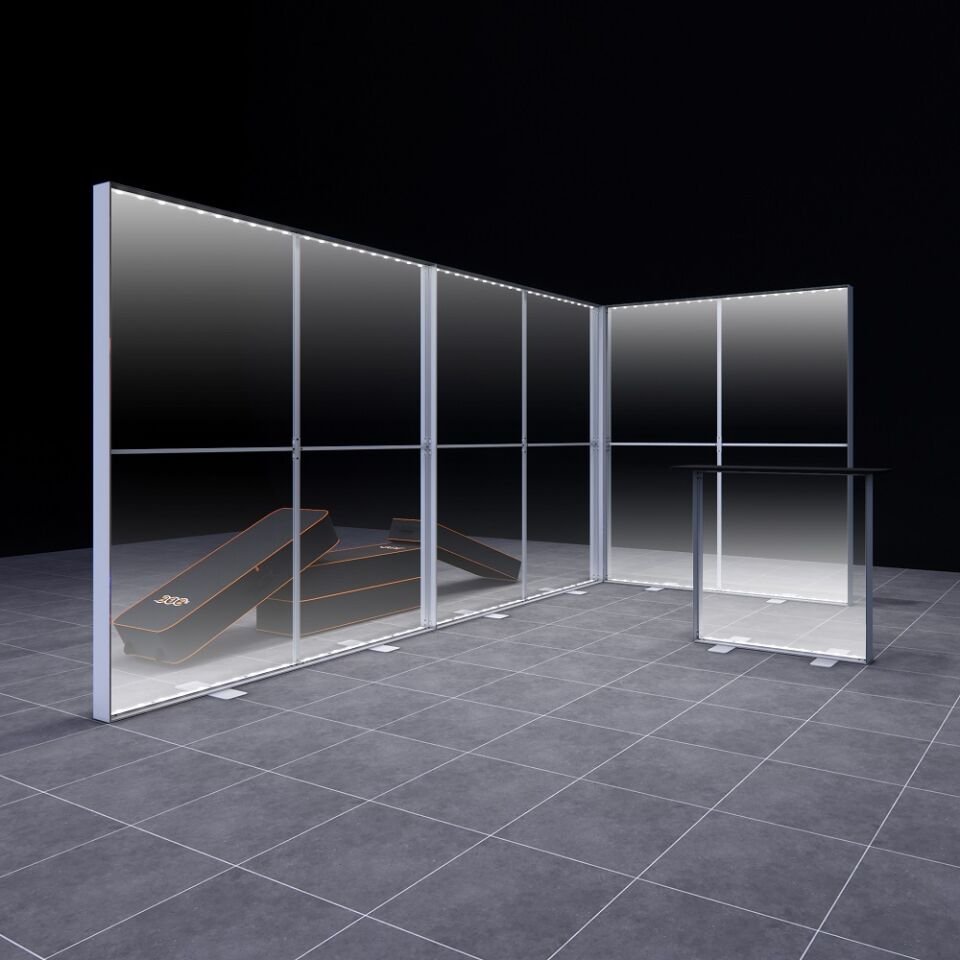 4x2m h225cm Lightbox L Stand