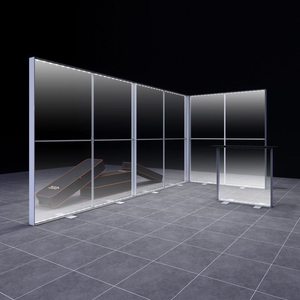 4x2m h225cm Lightbox L Stand