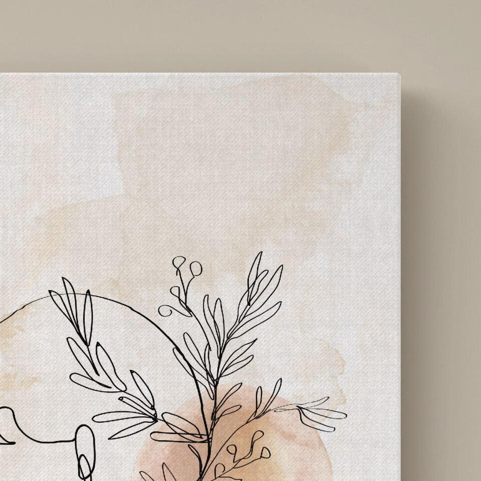 Kadın Silüet Dekoratif Kanvas Tablo