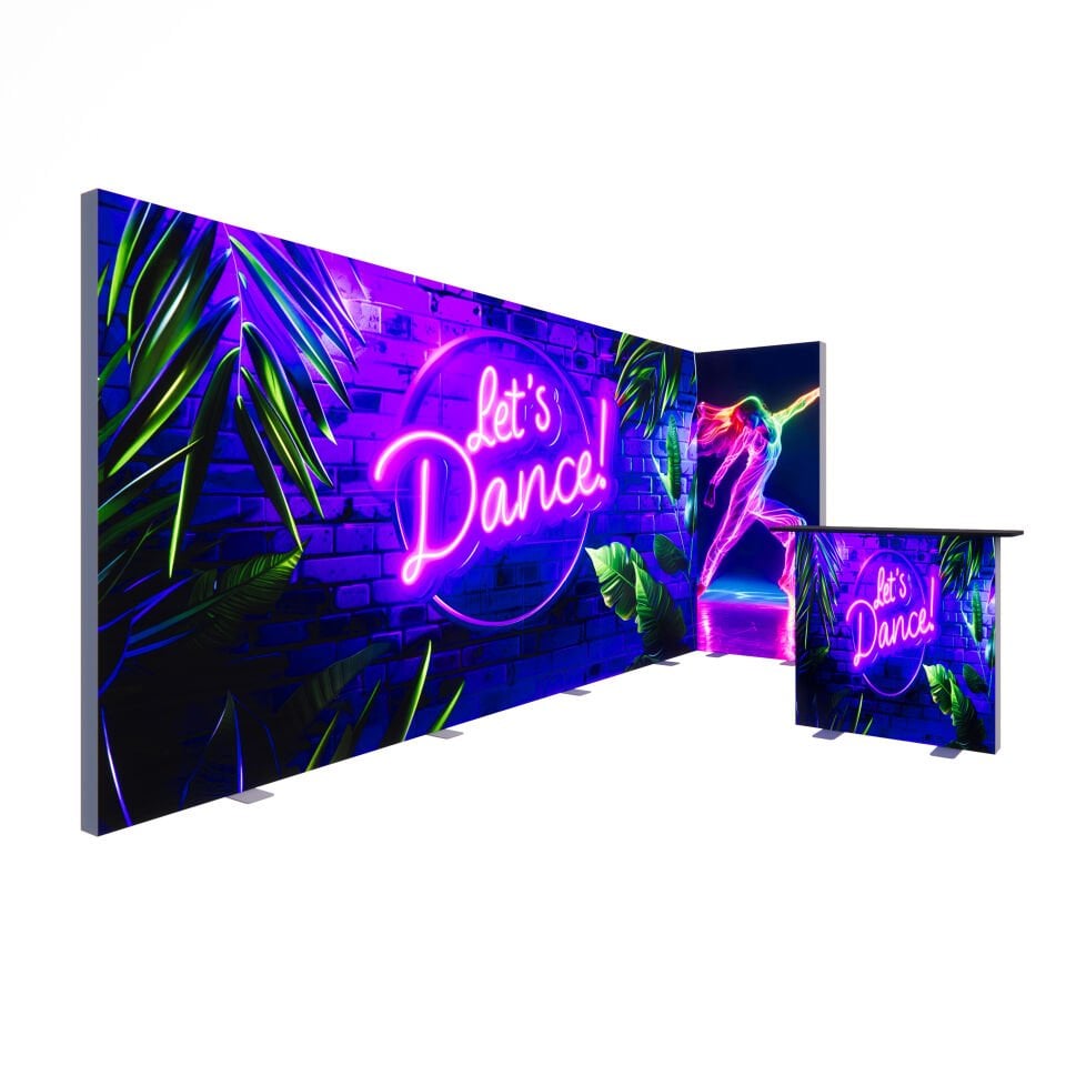 4x1m h225cm Lightbox L Stand