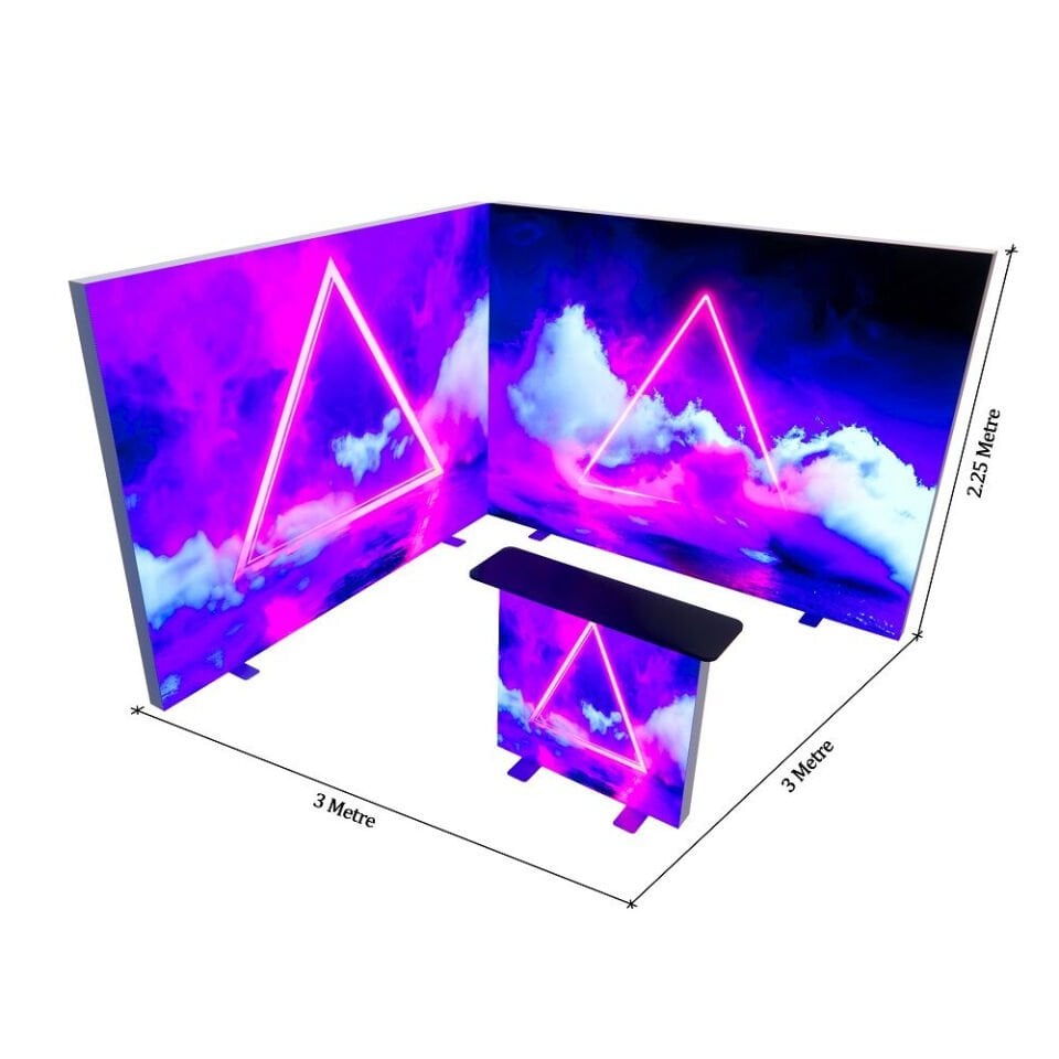 3x3m h225cm Lightbox L Stand