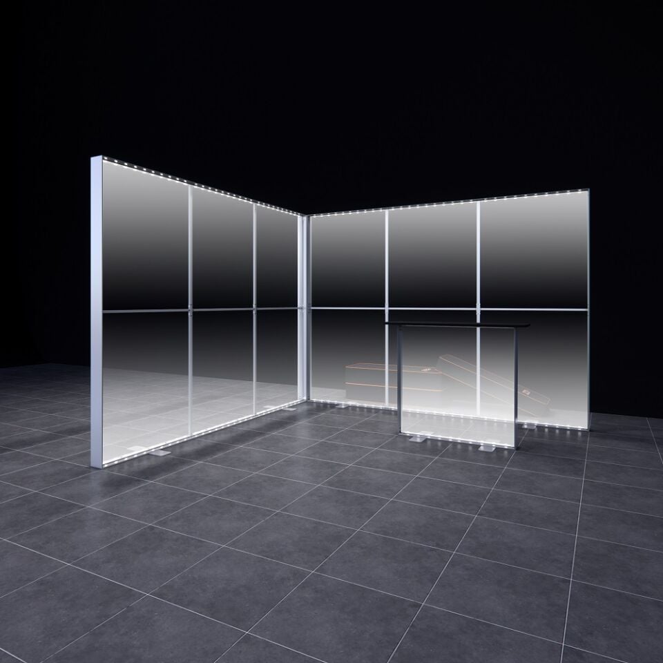 3x3m h225cm Lightbox L Stand