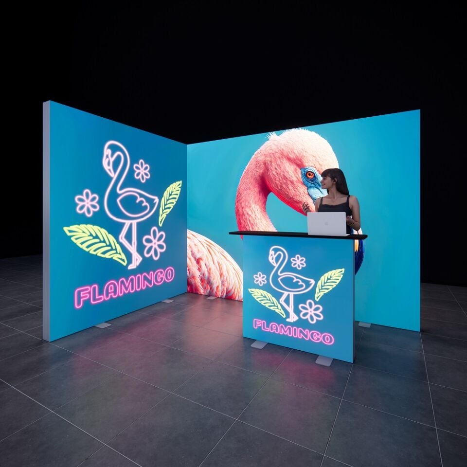 3x2m h225cm Lightbox L Stand