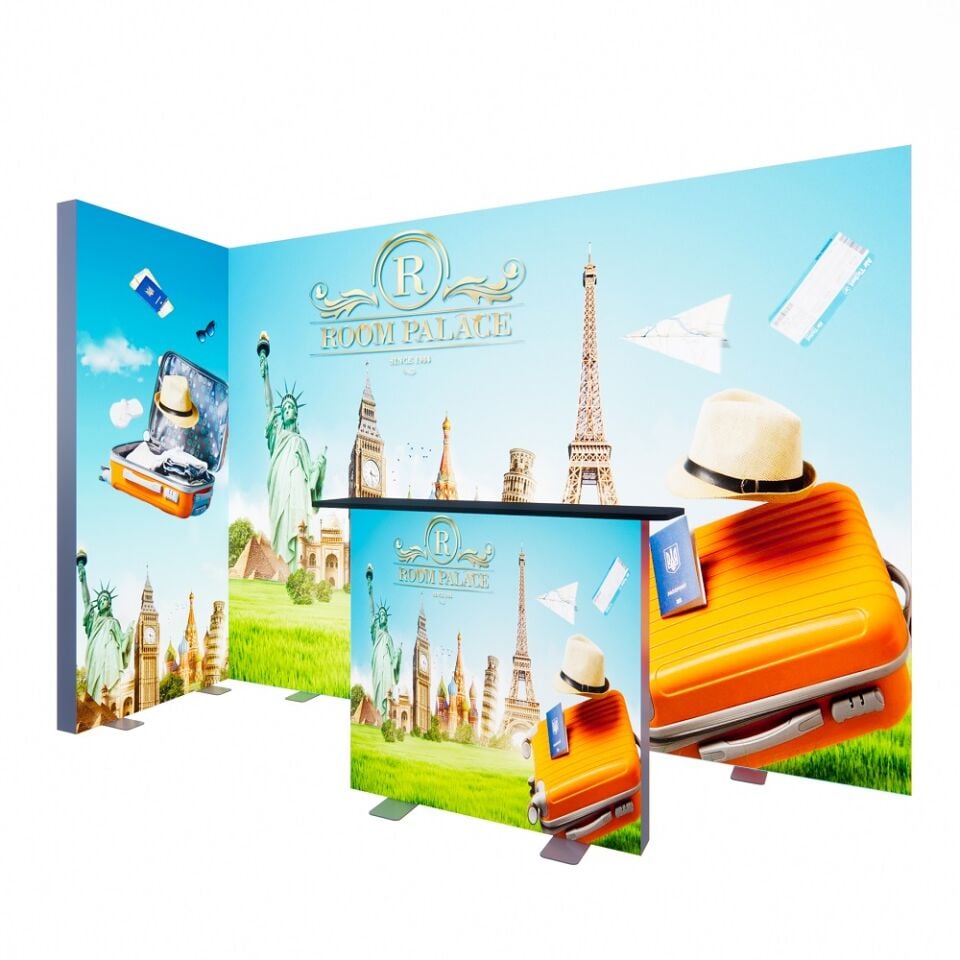 3x1m h225cm Lightbox L Stand