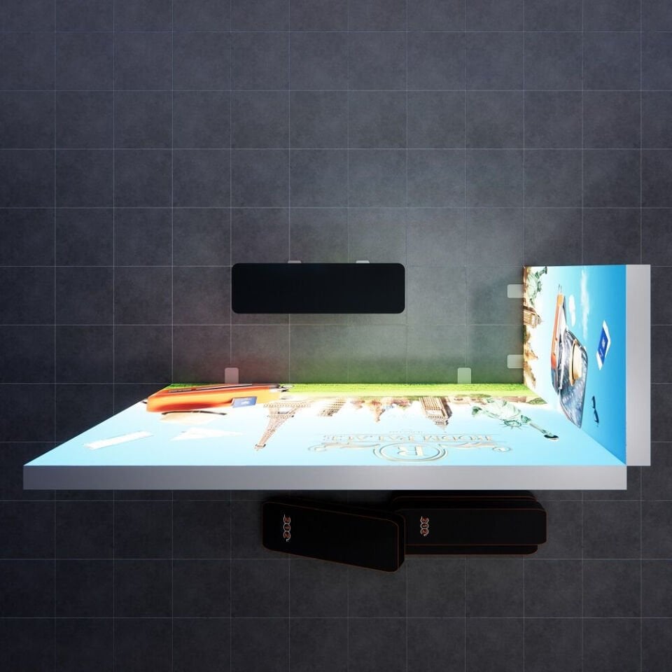 3x1m h225cm Lightbox L Stand