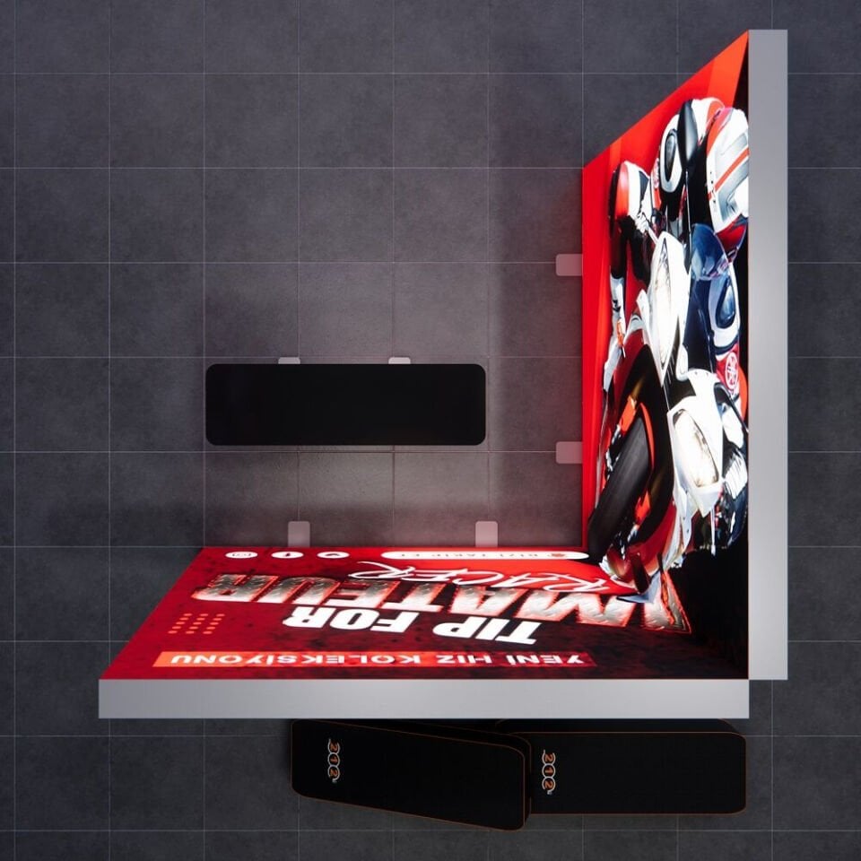 2x2m h225cm Lightbox L Stand