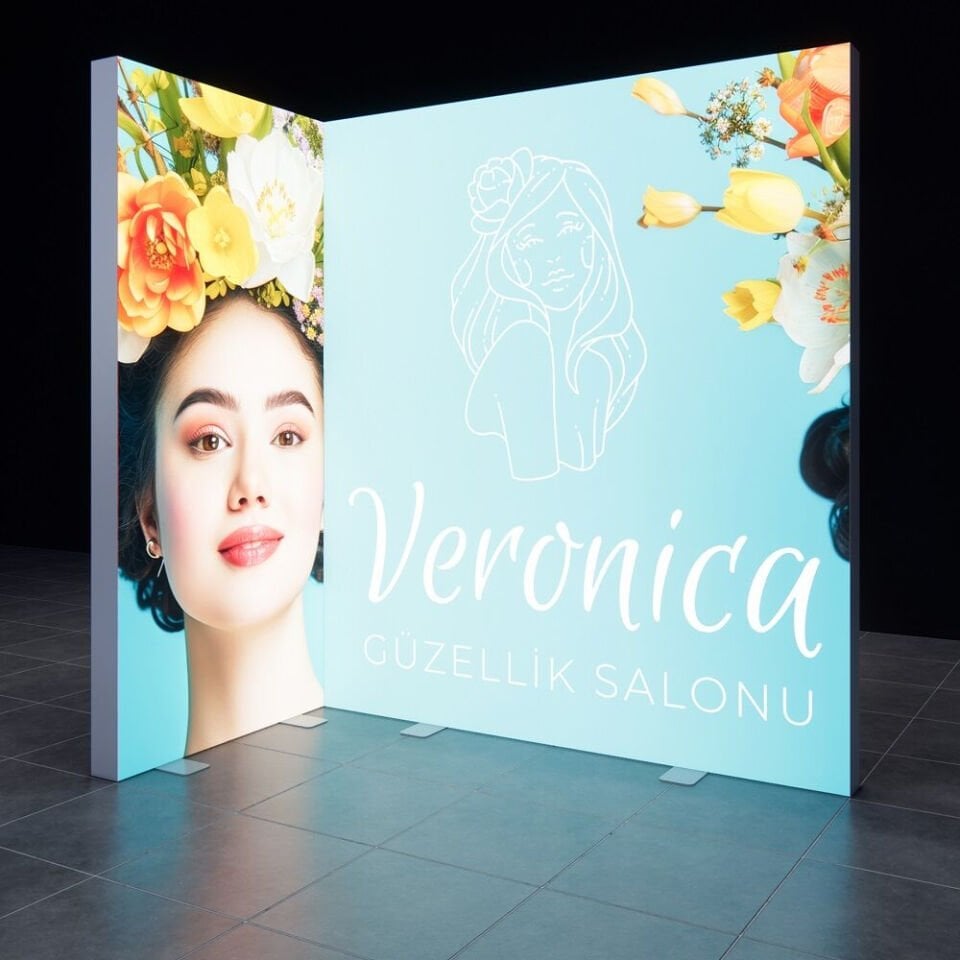 2x1m h225cm Lightbox L Stand
