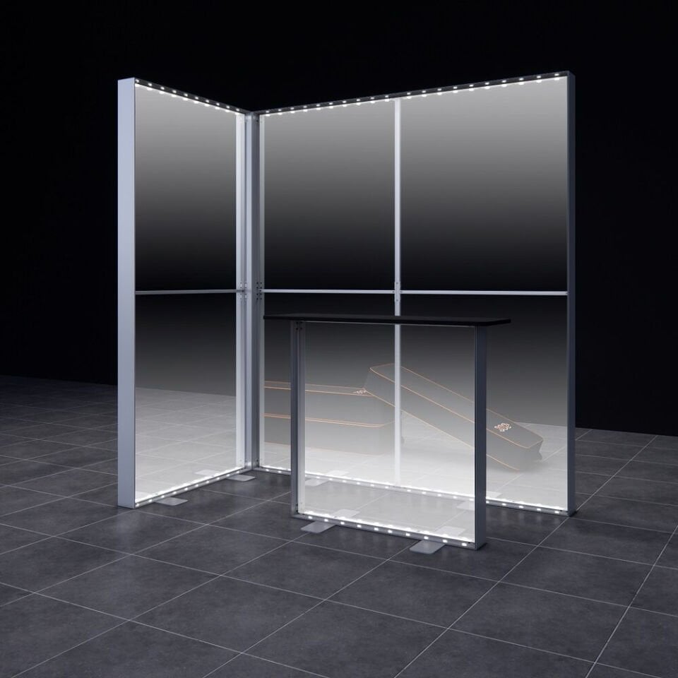 2x1m h225cm Lightbox L Stand