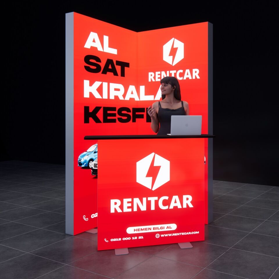 1x1m h225cm Lightbox L Stand