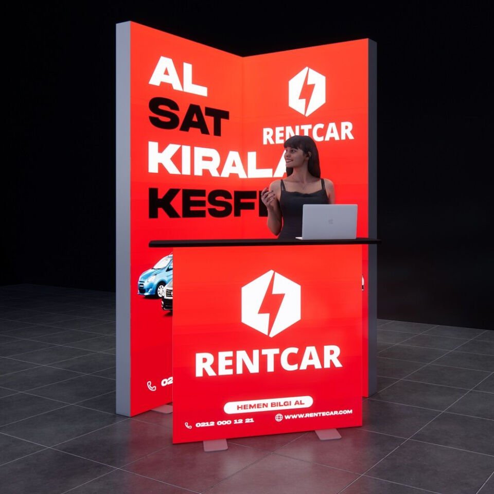 1x1m h225cm Lightbox L Stand