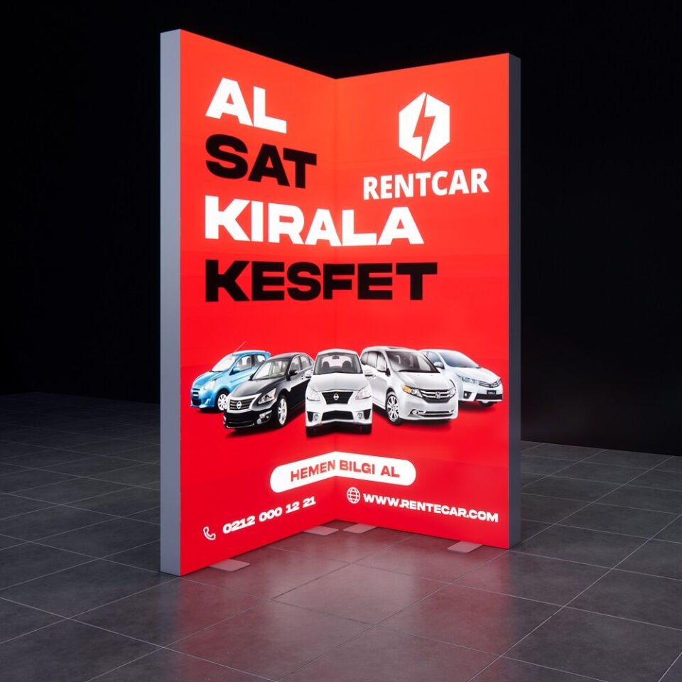 1x1m h225cm Lightbox L Stand