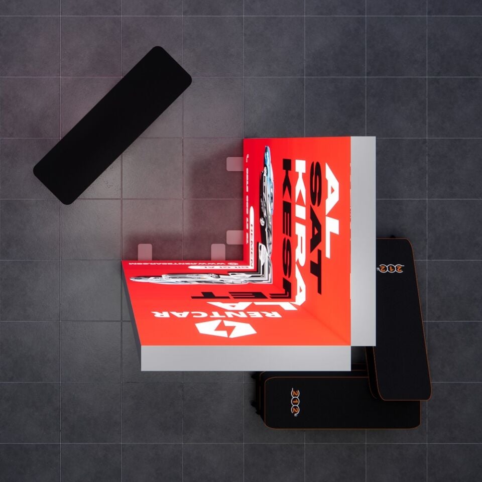 1x1m h225cm Lightbox L Stand