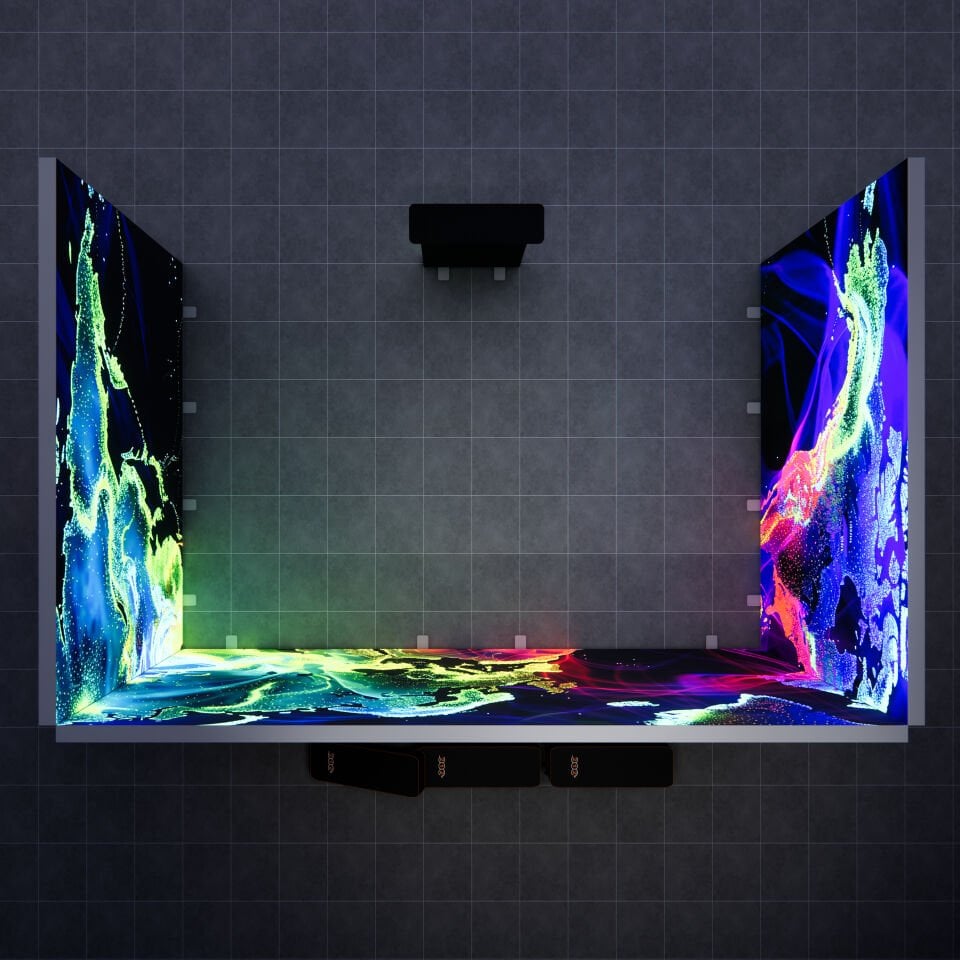 4x6m h225cm Lightbox U Stand