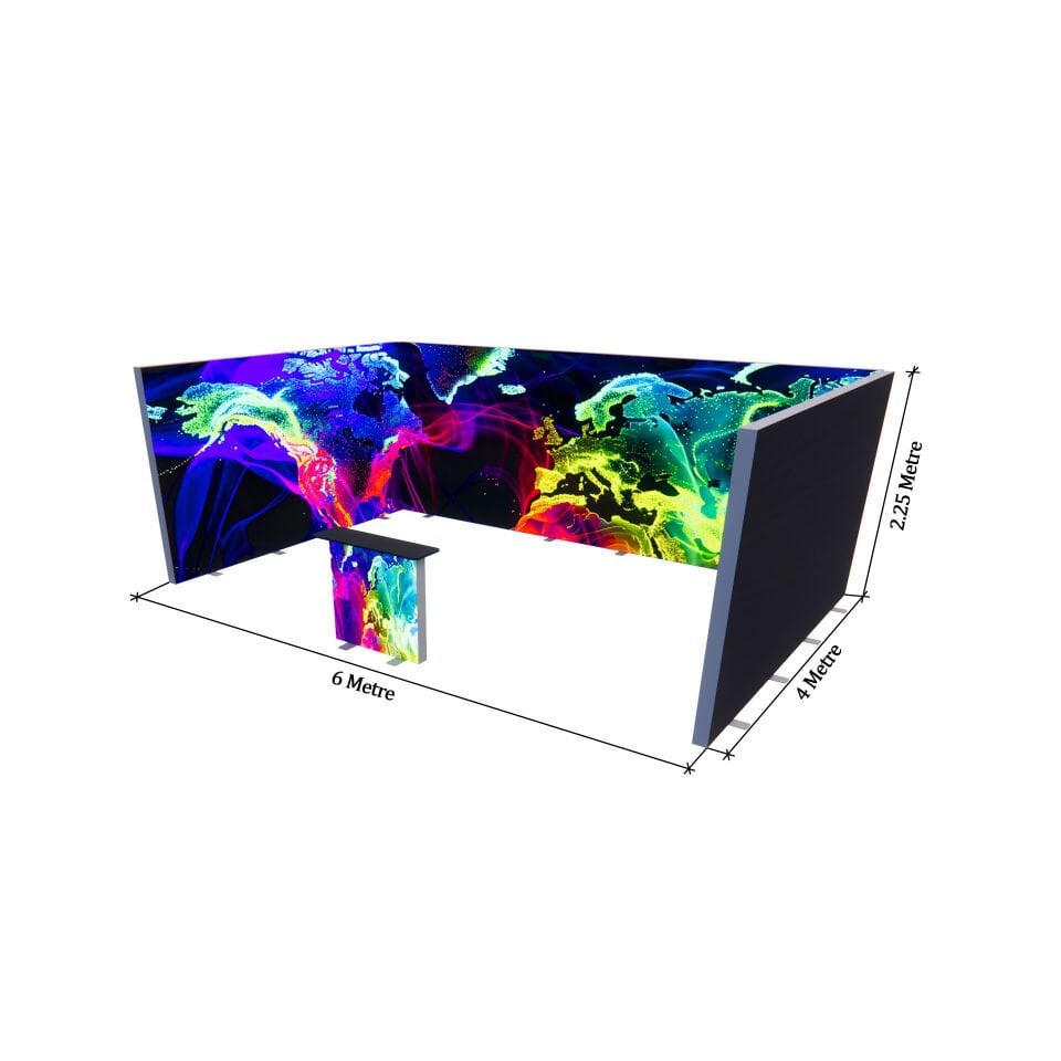 4x6m h225cm Lightbox U Stand
