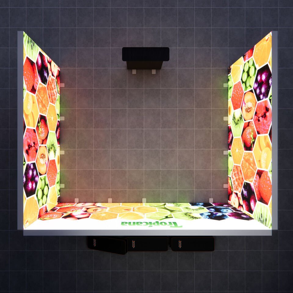 4x5m h225cm Lightbox U Stand