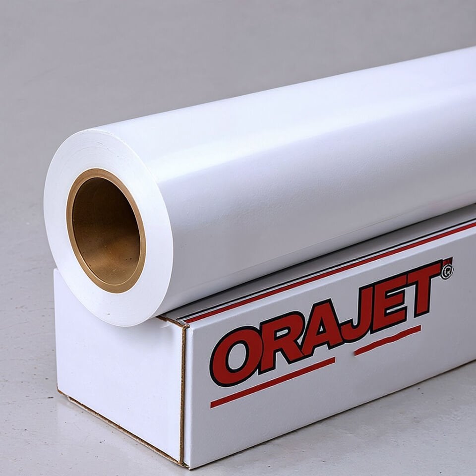 Parlak Arkası Beyaz Folyo Baskı Oracal