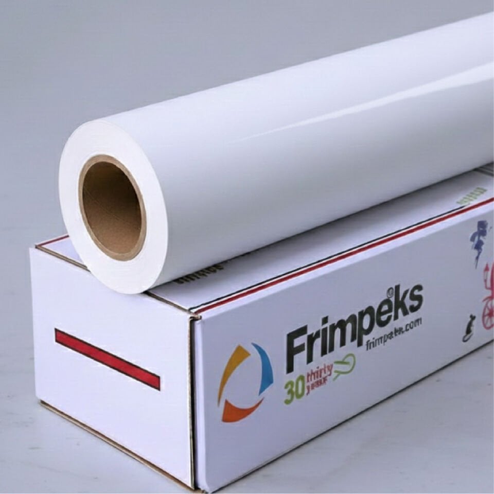 Parlak Arkası Beyaz Folyo Baskı Frimpeks