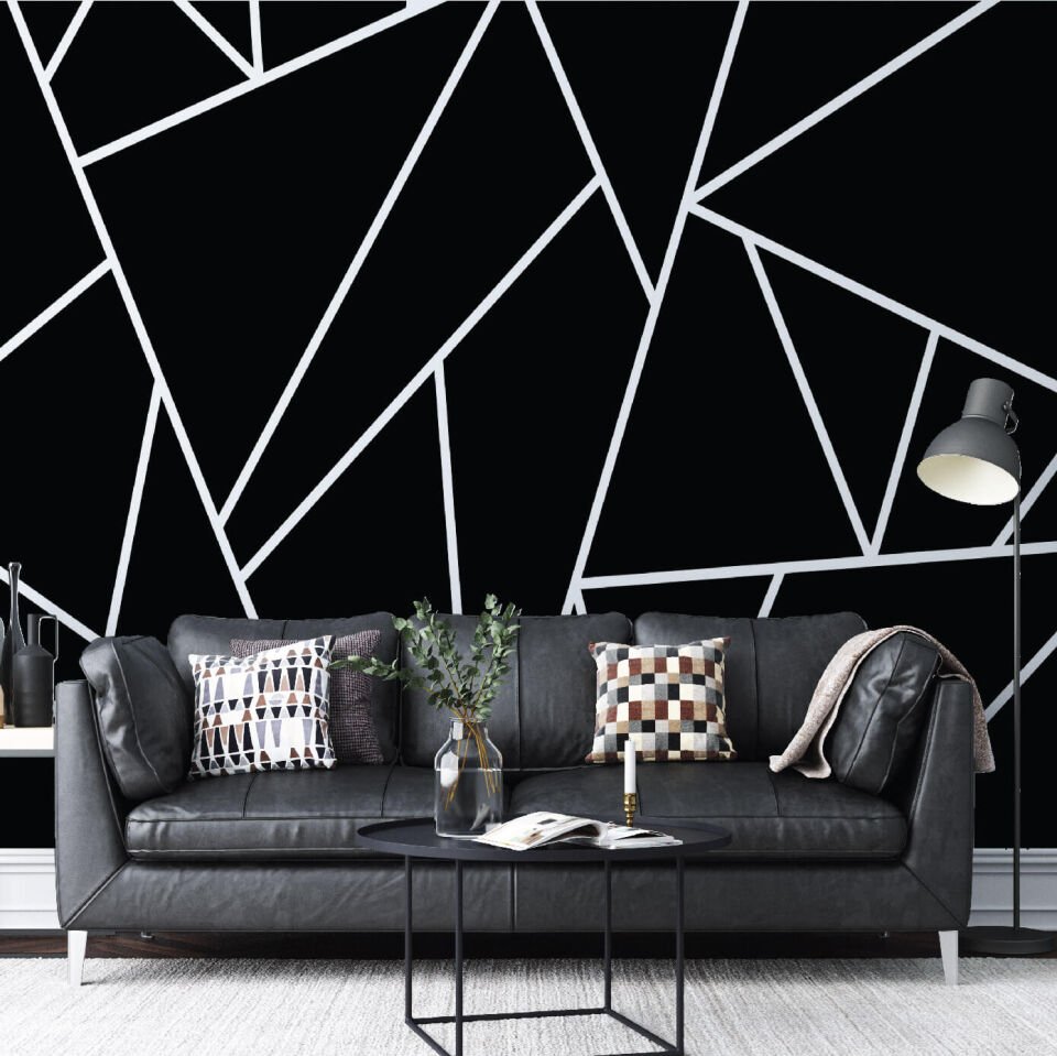 Geometrik Desen Duvar Kağıdı