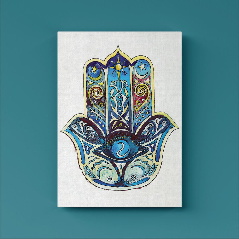 Fatma Ana Eli Kanvas Tablo