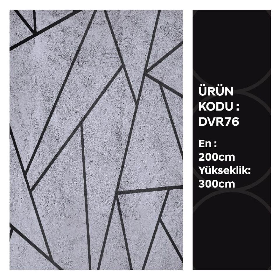 Gri Geometrik Desen Duvar Kağıdı