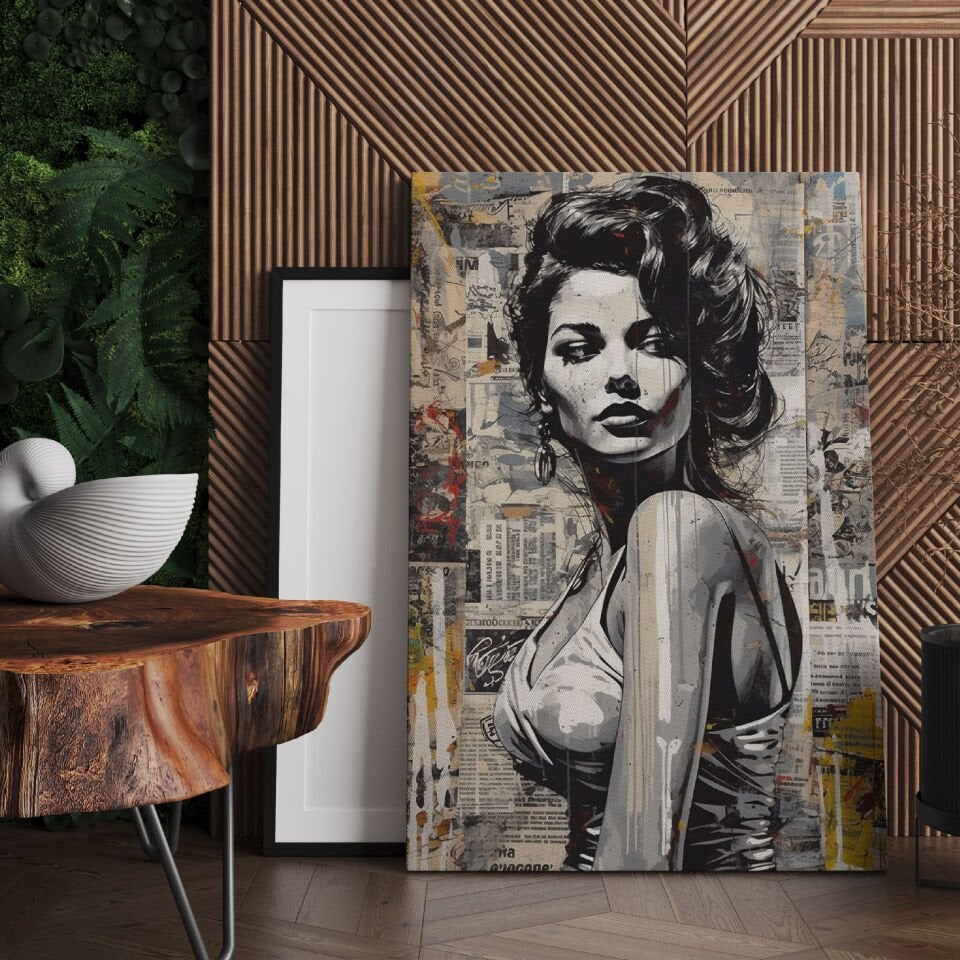 Dekoratif Soyut Kadın Kanvas Tablo