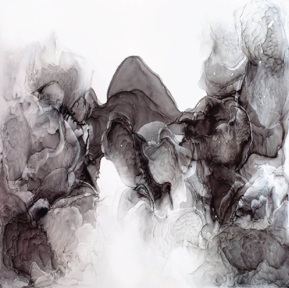 Siyah Mürekkep Duvar Kağıdı